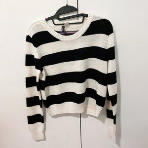 Divided by H&M Black and White Striped Sweater